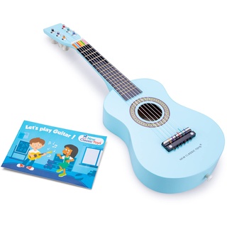 New Classic Toys - 10342 - Musikinstrument - Spielzeug Holzgitarre - Blau