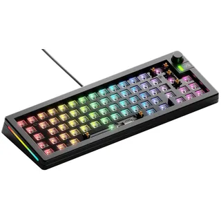 Glorious PC Gaming Race GLORIOUS GMMK 3 Barebones: -Tastaturset mit Knopf, 65% mechanische Tastatur, modulares Dichtungssystem, Hot-Swap MX-5-Pin, Schalldämmung, Aluminium-Schalterplatte, ISO/EU