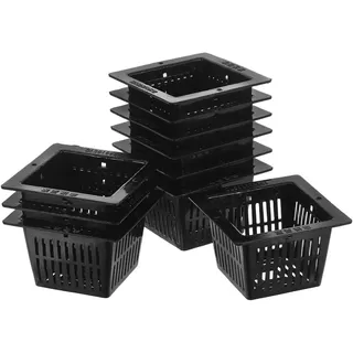 Quadrat Pflanzkorb Teich Pflanzkorb Schwarz Soilless Culture Schlitznetz Korbtöp