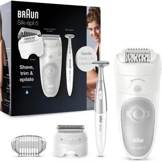 Braun Silk-épil 5 5-805 weiß/silber