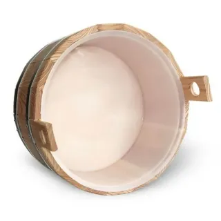 blumenberg gmbh Fußbadewanne Standard aus Holz Lärche natur mit Kunststoffeinsatz