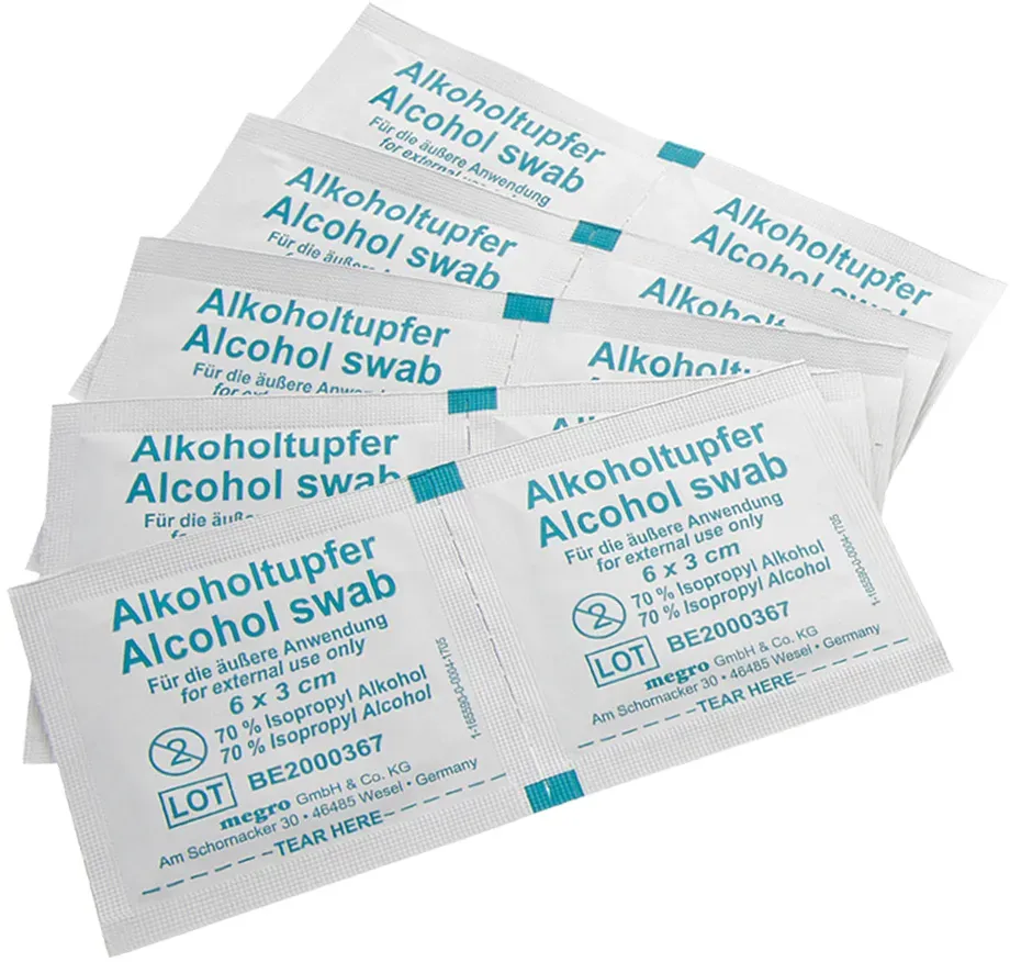Ratiomed Alkoholtupfer 10er SET (10 x 1 Alkoholtupfer)
