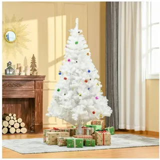 Homcom Künstlicher Weihnachtsbaum Weiß 180 cm
