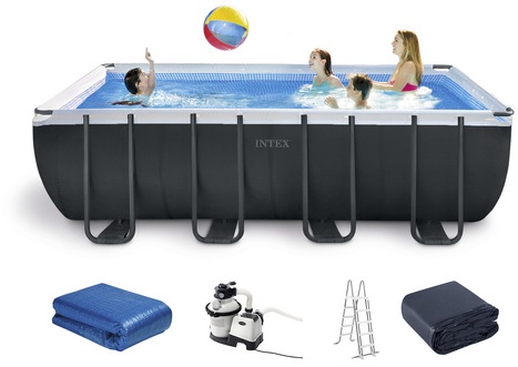 Intex Schwimmbadrahmen-Set Ultra Quadra, 549 x 274 x 132 cm, XTR 26356