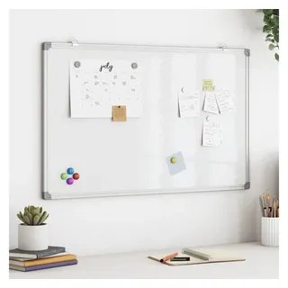 vidaXL Whiteboard 100 x 60 cm Grau/Weiß