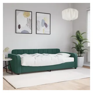 vidaXL Tagesbett mit Matratze 90 x 200 cm grün