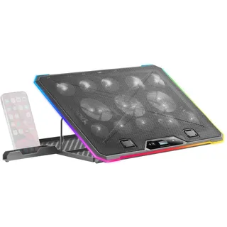 Mars Gaming MNBC13, RGB 17max (Noir), Notebook Ständer, Schwarz