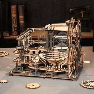 ROBOTIME / 3D-Murmelbahn-Puzzle Stadt der Hindernisse / Braun/Grau