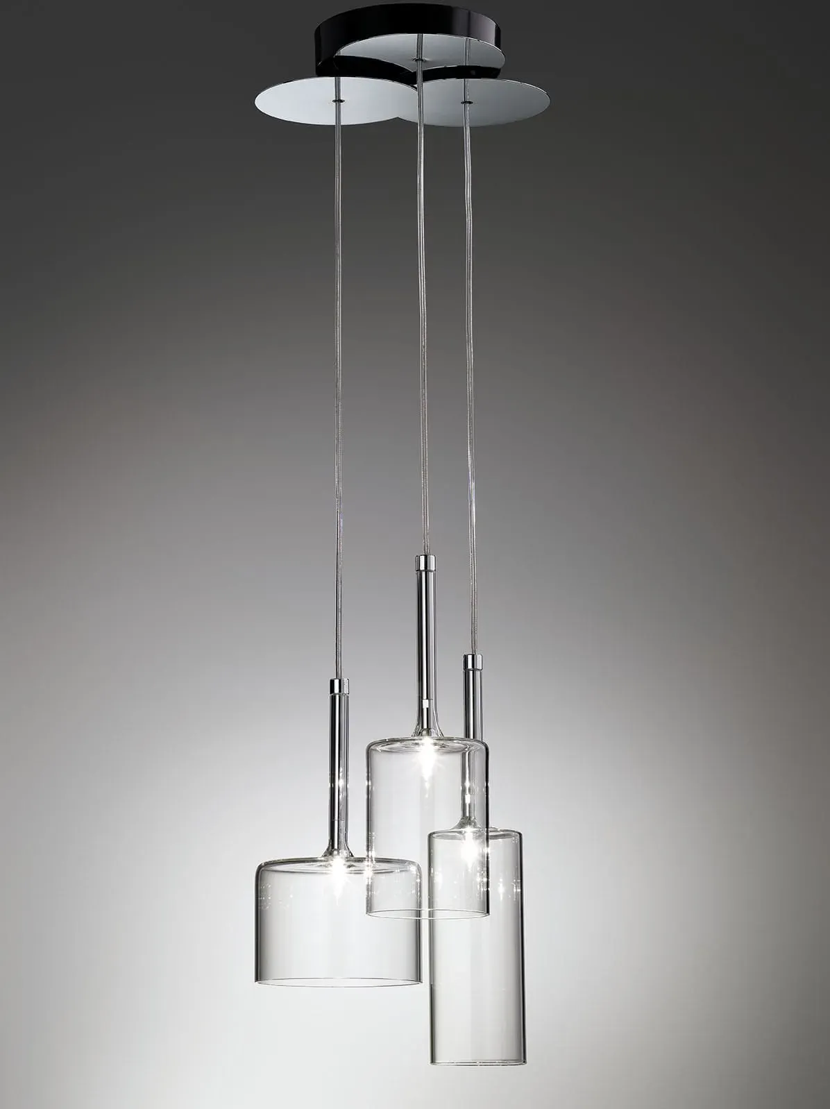Designer-Hängeleuchte Spillray 3 Axo Light - Kristall