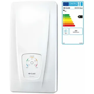 Clage DCX13 Next 11/13,5 kW, 16/20 A, Fest., el ge, LED