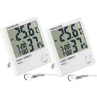 2er-Set Digitale Thermometer & Hygrometer mit Außensensoren