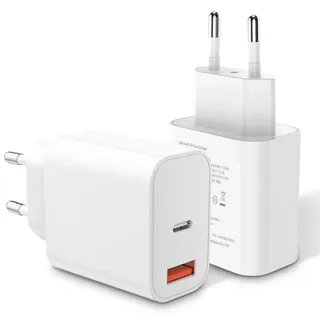 (2er Pack) 20W USB C Ladegerät für Samsung Galaxy A55 A54 A53 A52s A42 A35 A34 A33 A23 A15 A14 A13 A05s A04s S24 S23 S22 S21 S20 Ultra Plus FE, Z Fold 6/5, Z Flip5/6, USB C Schnellladegerät Netzteil
