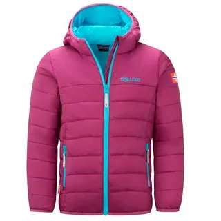 TROLLKIDS Eikefjord Jacke - Bright Berry / Lagoon Blue - 164 cm
