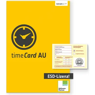 ReinerSCT, Zeiterfassungssystem, ESD REINER SCT timeCard AU 10 Mitarbeiterlizenzen