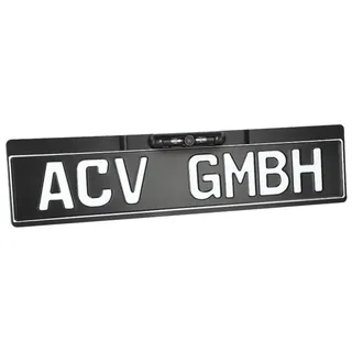 ACV Electronic Rückfahrkamera Kennzeichenhalter für EU-Kennzeichen - mit Orientierungslinien...