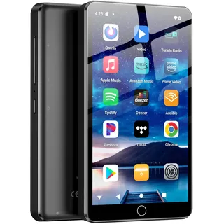 144GB MP3-Player mit WiFi Bluetooth,4.02 Zoll IPS Touch-Bildschirm, Musikplayer für Kinder, Android MP4-Player mit Spotify, Audible, Amazon Music, Deezer, Play Store