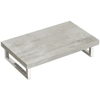 doporro Waschtischplatte für Aufsatzwaschbecken Waschbeckenauflage 45x80cm Waschtischkonsole in Greige für Waschschalen inkl. Konsolenhalterung