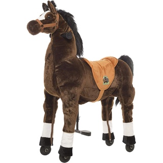 Animal Riding Reitpferd Amadeus X-Large, Reittier ab 8 Jahre, Sattelhöhe 80 cm, Pferd braun - ARP002L