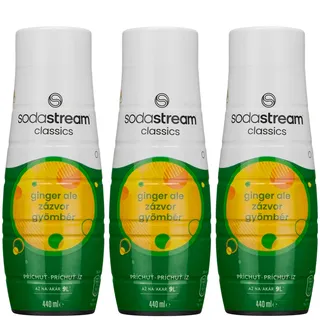 NEU Sodastream Ginger Ale Sirup 3er Pack 440ml Getränkekonzentrat
