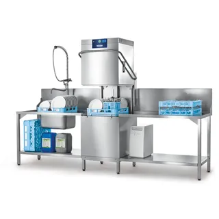 Hobart Haubenspülmaschine PROFI AMXXS-10B mit integrierter Wasserenthärtung