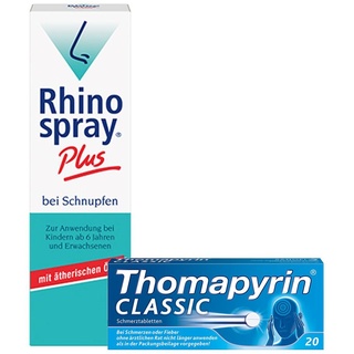 Thomapyrin Classic Schmerztabletten & Rhinospray plus b.Schnupfen m.Feindosierer 1 St Set