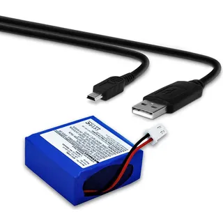 subtel, Akku für Zahlungsterminal/POS kompatibel mit Safescan 155-S, LB-105, 155i, 145ix, 112-0410 (10.8V, 700mAh) + USB Kabel
