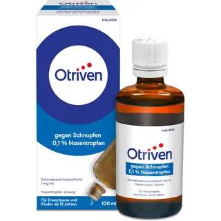 Otriven gegen Schnupfen 0,1 % Nasentropfen mit Xylometazolin, 100 ml