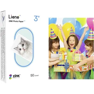 LIENE Pearl Series KW001-65028 Fotopapier 50 x 76 mm 50 Blatt Selbstklebend, Wiederablösbar