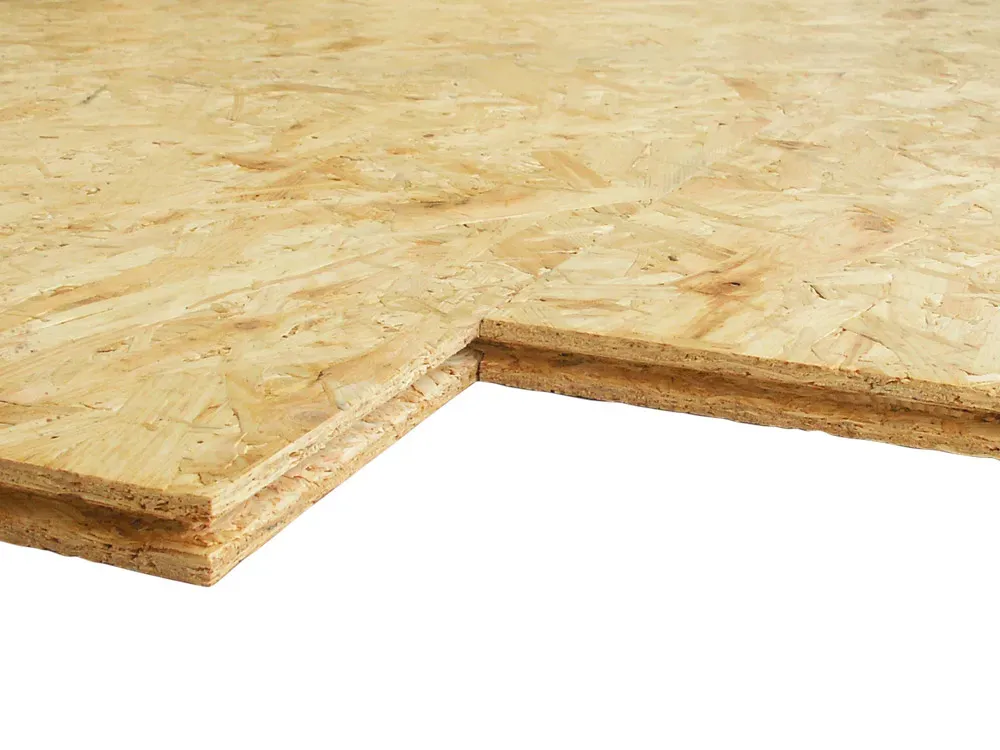 OSB Platten 12 mm, OSB 3, DIN EN 300, SUPERFINISH, 4-seitig Nut + Feder, formaldehydfrei verleimt