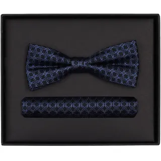 Venti Set aus Fliege und Einstecktuch gemustert - Einheitsgröße