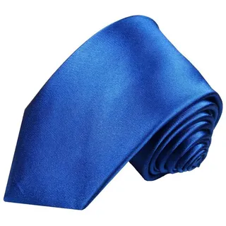Paul Malone Krawatte Herren Seidenkrawatte Schlips modern uni satin 100% Seide Breit (8cm), blau 905 blau breit | 8 cm x 150 cm