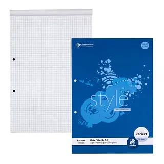 Staufen Staufen® Briefblöcke Style 2-fach-Lochung DIN A4 kariert