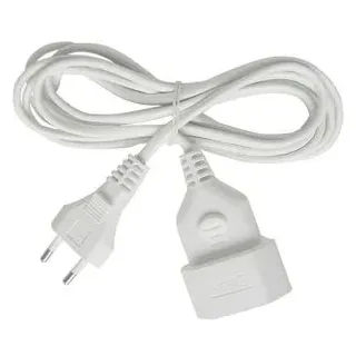 Brennenstuhl 1161660 Strom Verlängerungskabel Weiß 3.00m H03VVH2-F 2X 0,75 mm2