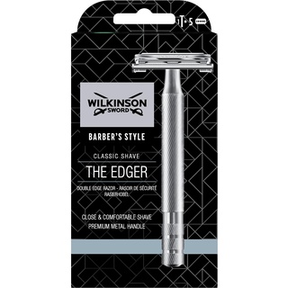 Wilkinson Sword – The Edger Rasierer | Packung mit 1 Griff und 5 Rasierklingen