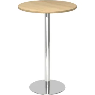 Hammerbacher Stehtisch eiche 80,0 x 80,0 x 111,6 cm