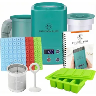 2-in-1 Decarboxylator & Teesieb, Magische Butter-Maschine und Öl-Infuser, kompaktes Design, Kräuter-Rezeptbuch und Zubehör im Lieferumfang enthalten