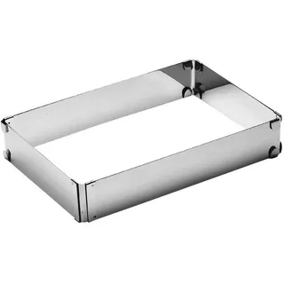 APS 00042 Backform 19 x 28 - 34 x 54cm, H: 5cm, aus flexiblem Edelstahl, stufenlos verstellbar