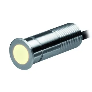 dot-spot - dot-spot, 12 V DC, amber, 2lm, opak, PUR-Ltg., 10 m offen, Edelstahl V4A, IP 68, rund - 50100.004.02