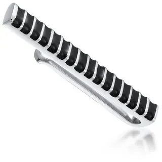 KUZZOI Krawattennadel Krawattennadel Emaille Modern 925 Silber silberfarben
