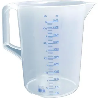 Hünersdorff Messkanne 5000 ml PP transp.D203xH257mm Griff geschl.HÜNERSDORFF