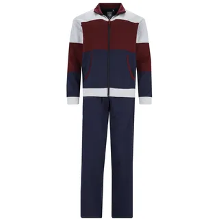 hajo Herren Hausanzug, 2-tlg. Set - Klima-Komfort, Jacke und Hose, Cotton-Mix Blau 2XL