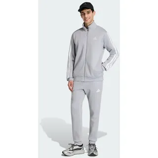 adidas 3-Streifen Fleece, TRAININGSANZUG - Halo Silver - 2XL