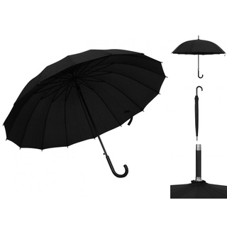 vidaXL Regenschirm Automatisch Schwarz 120 cm