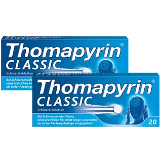 Thomapyrin CLASSIC Schmerztabletten - bei Kopfschmerz 2x20 Stück 2X20 St