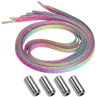 MILEEO 2 Paar Elastische Schnürsenkel ohne Binden - Elastisch für Turnschuhe, Kinder und Erwachsene Stretch Tieless Shoelaces