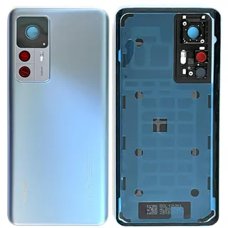 SGV Akkudeckel für Xiaomi Mi 12T. Mit Logo und CE-Kennzeichnung. Mit Kameralinse. OEM (Blau)