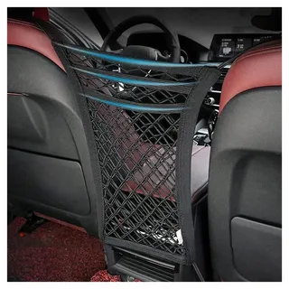 MNBHJGR 3-stufiger Auto-Netz-Organizer, für Smart EQ Fortwo Forfour 453 451 452 450 454#1 / #3 Auto Rücksitz Organizer Autositz Organizer Elastische Netztasche für Auto