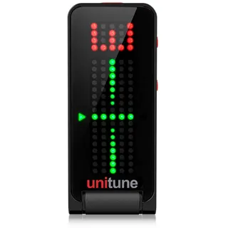 TC Electronic UNITUNE CLIP NOIR Schwarzes Clip-On-Stimmgerät Mit Strobe- und Chromatischen Modi und 108 LED-Matrixanzeige Für Kompromisslose Stimmqualität