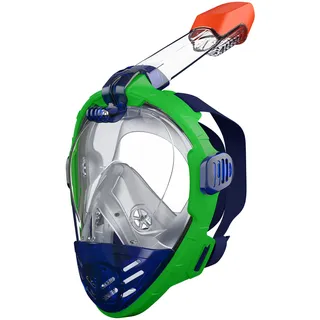 CRIVIT Schnorchelmaske multifunktional (grün/blau, S/M)