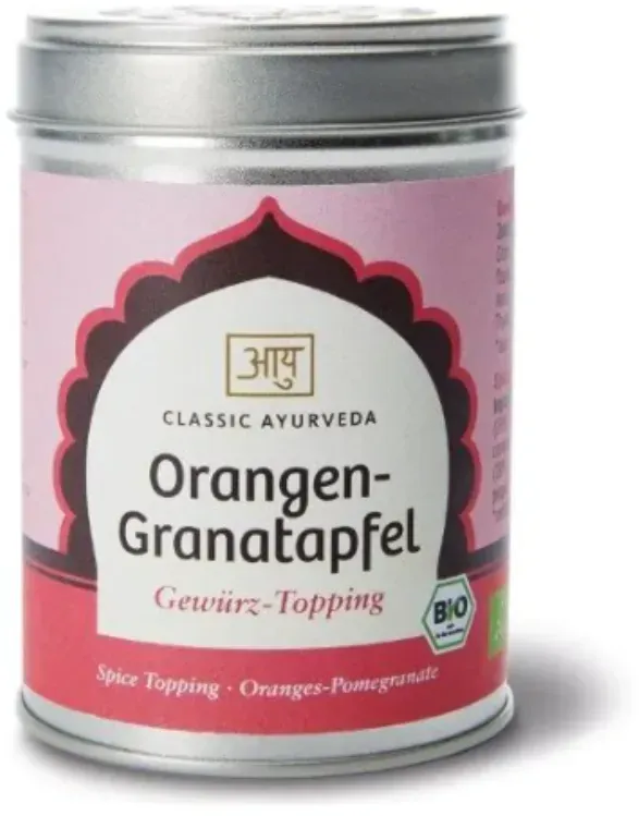 Classic Ayurveda Bio Orangen-Granatapfel Gewürz-Topping 70 g